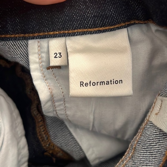Reformation High & Slim Hayes Blue Skinny Jeans, size 23 - Picture 7 of 10
